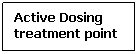 Text Box: Active Dosing treatment point
